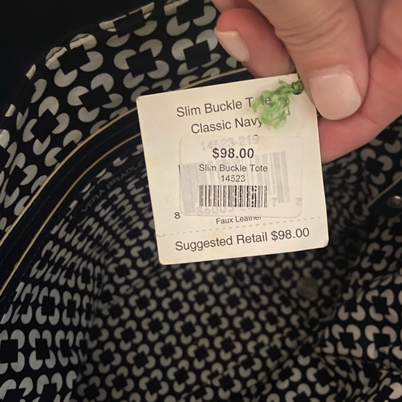 Vera Bradley NWT Navy Tote Bag - Picture 6 of 9